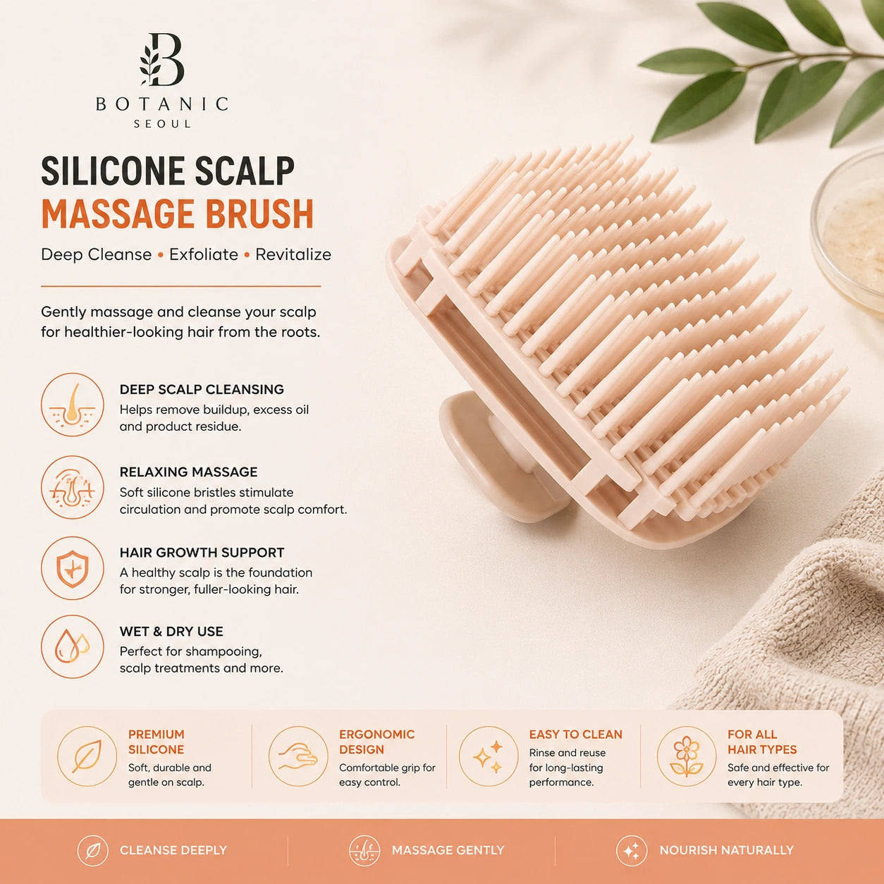 Silicone Scalp Massage Brush