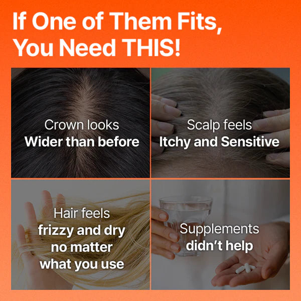 Growturn Hair Brush Serum l Clinically Proven for Visibly Fuller Hair & Healthy Scalp